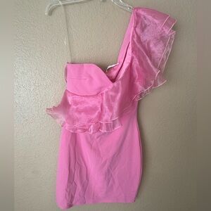 American Threads Vibrant Pink Dress